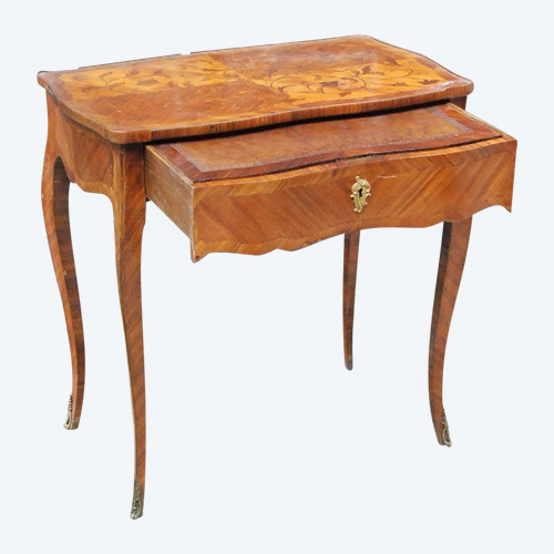 Table De Salon  En Marqueterie époque Louis XV