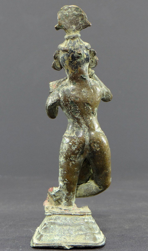 Inde, Début Du XIXème Siècle Ou Antérieur, Statue De Krishna En Bronze.