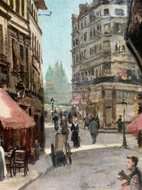 E. Rufin (xix-xx) – Das Café Des Augustins, Szene des Pariser Lebens, 1893