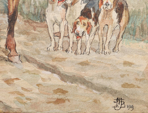 Attributed to Jean Achille Théodore BRAIL, Hunting Scenes