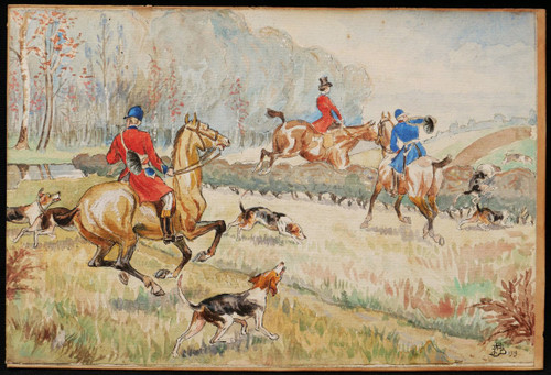 Attributed to Jean Achille Théodore BRAIL, Hunting Scenes