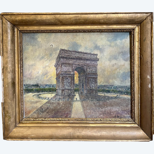 Antonio Borja De Mozota (1870-1965) - Paris, Place De l'Etoile, Arc De Triomphe, Circa 1910