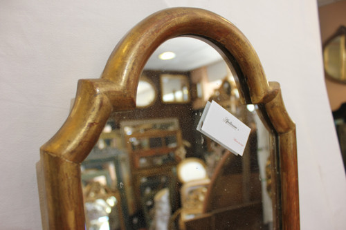 Petit Miroir Ancien Doré, Glace Mercure 32 X 45 Cm