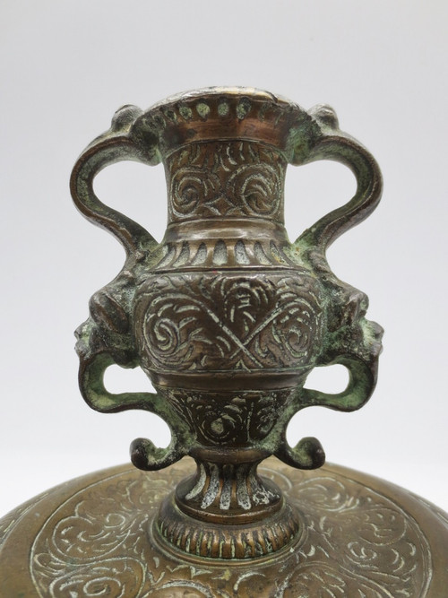 Pair of candlesticks, 19th century China.