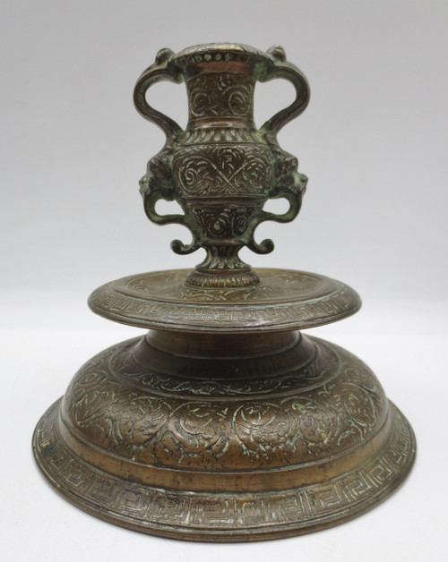 Pair of candlesticks, 19th century China.