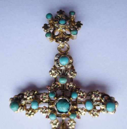 Croix en vermeil, XIXe siècle.