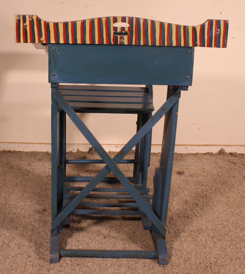 Polychrome school desk