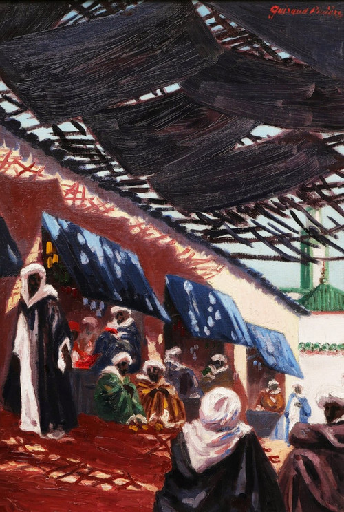 Maurice GUIRAUD-RIVIÈRE, Souk Scene in Fez, Morocco