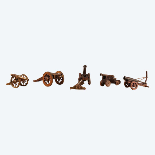 6 Miniature Cannons From the 19th Century