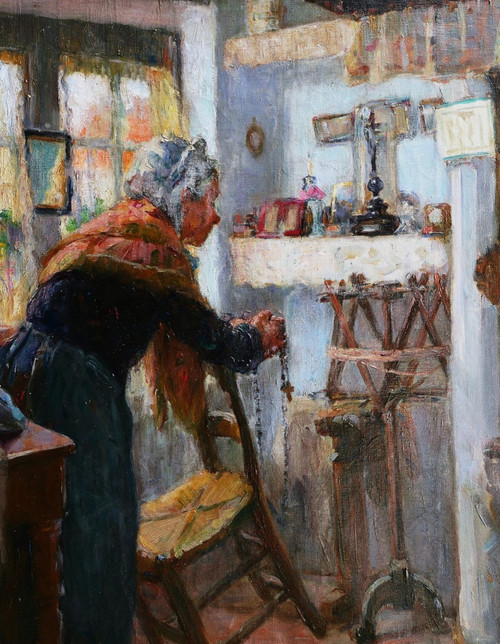 Suzanne HUREL, Alte Frau aus Brügge im Gebet