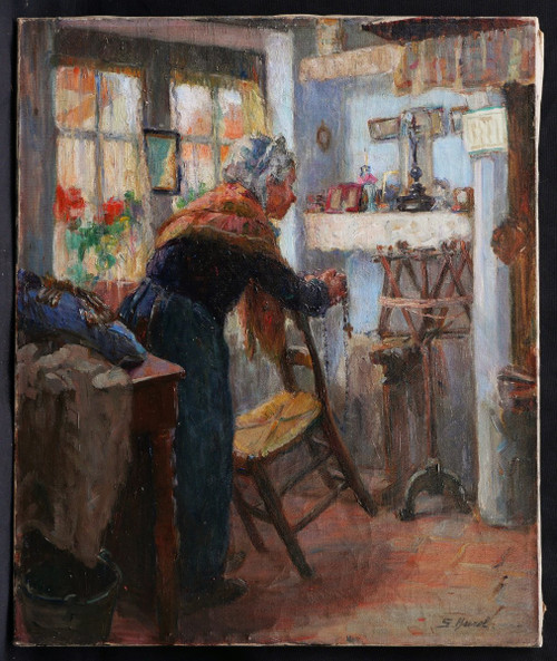 Suzanne HUREL, Alte Frau aus Brügge im Gebet