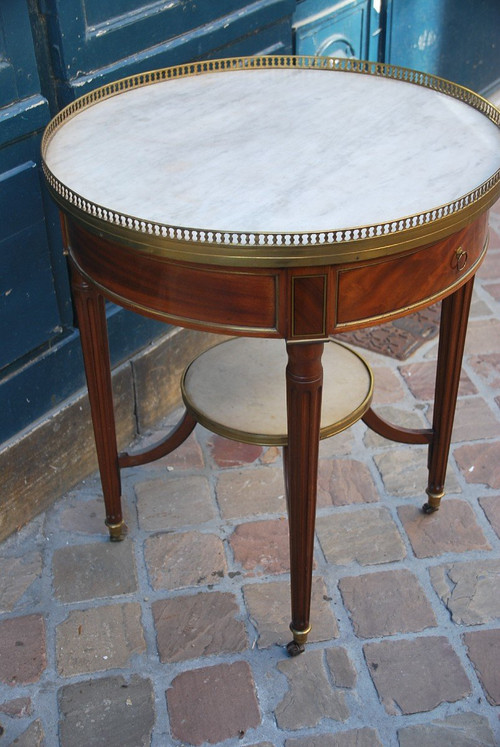 Elégante Table Bouillotte En Acajou époque Louis XVI, XVIIIe siècle