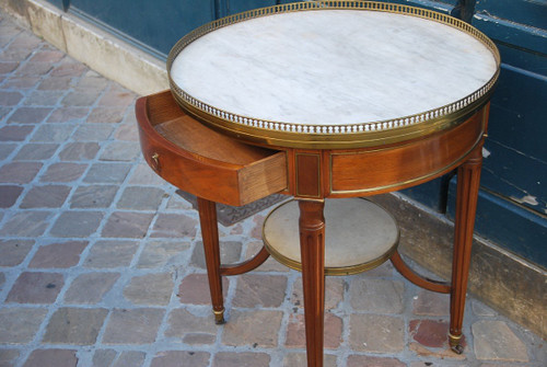Elégante Table Bouillotte En Acajou époque Louis XVI, XVIIIe siècle