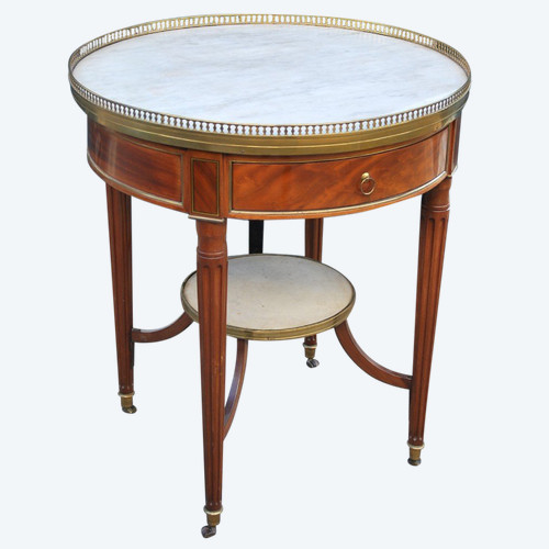 Elégante Table Bouillotte En Acajou époque Louis XVI, XVIIIe siècle