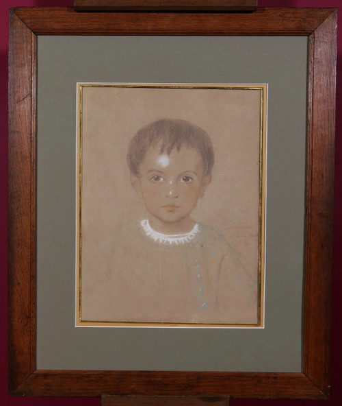 Eugène AMAURY-DUVAL, Portrait of two-year-old Maurice Van der Vliet
