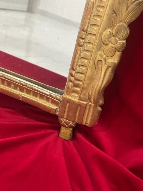 Miroir bois doré Epoque Louis XVI 