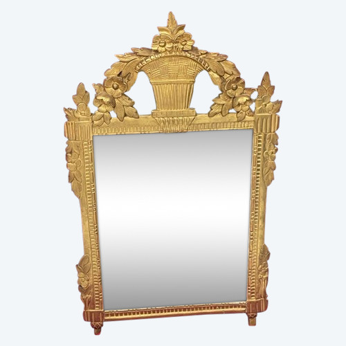 Miroir bois doré Epoque Louis XVI 