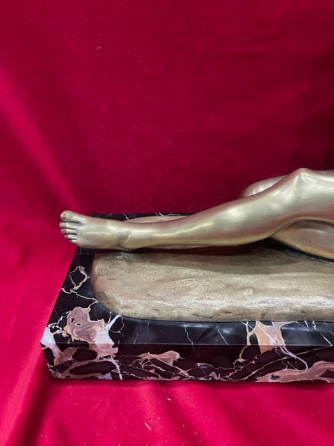 Scultura in bronzo Art Déco 1930 di Louis RICHE 1877 - 1949