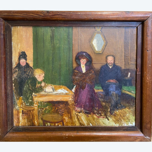 Jacques Wely (1873-1910) - Compiti a casa, 1900 circa