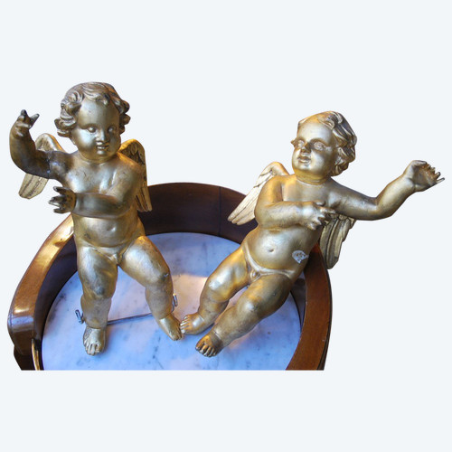 Pair In Golden Wood Italy XVIII