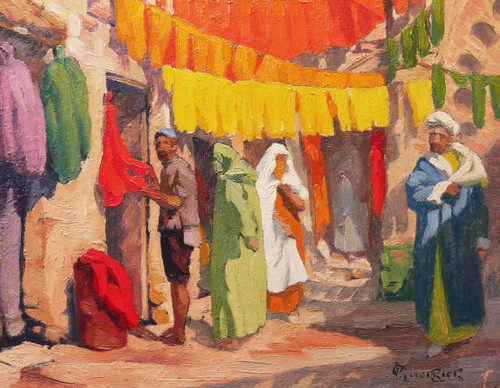 Victor GUERRIER, The Souk of the Dyers in Marrakech