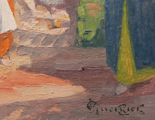 Victor GUERRIER, The Souk of the Dyers in Marrakech