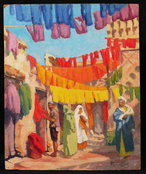 Victor GUERRIER, The Souk of the Dyers in Marrakech