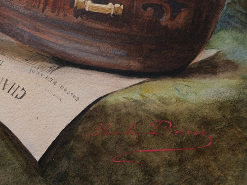 Blanche PIERRON, Nature morte musicale (Chanson du Printemps)