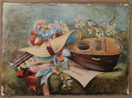 Blanche PIERRON, Nature morte musicale (Chanson du Printemps)