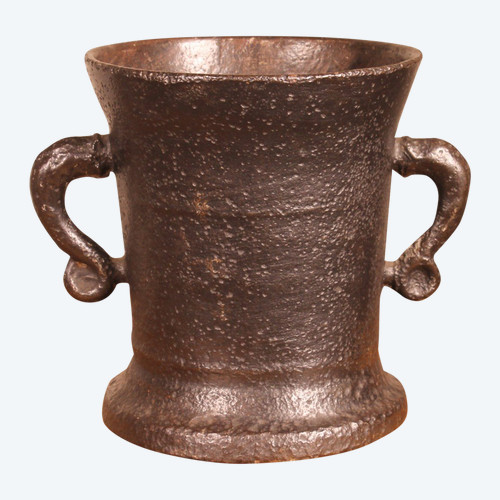 16th Century Cast Iron Mortar