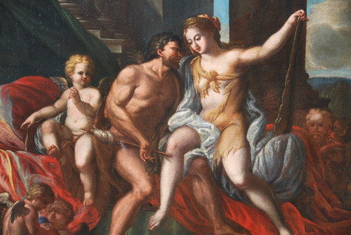 Ercole E Onfale, Venezia XVII Entourage Di Sebastiano Mazzoni