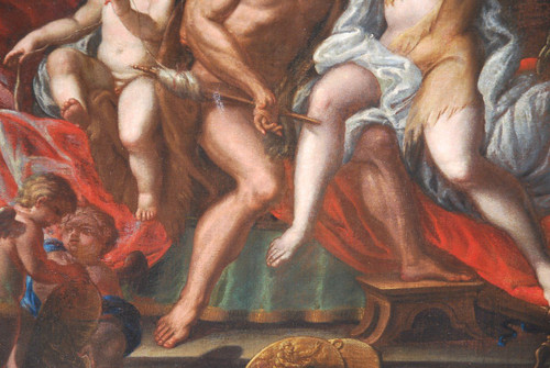 Ercole E Onfale, Venezia XVII Entourage Di Sebastiano Mazzoni