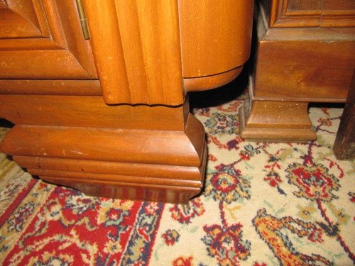 Art-Deco-Sideboard mit 3 Türen, Jagddekor