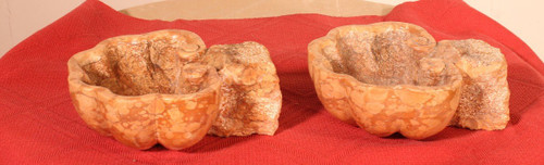 Pair Of Marble Fonts - 19th Century