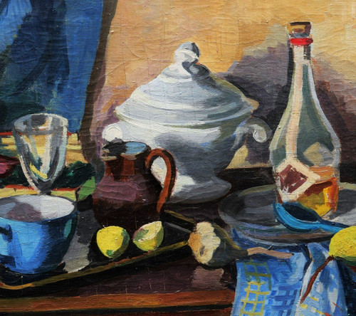 Roger WORMS, Nature morte sur une table