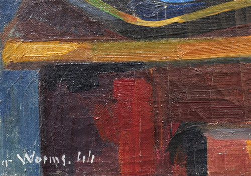 Roger WORMS, Nature morte sur une table