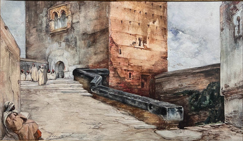 Georges Clairin (1843 - 1919) - Orientalismo, Mori in città, 1870-1880 circa
