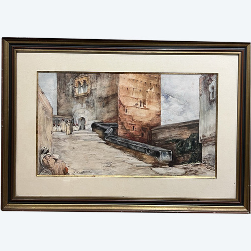 Georges Clairin (1843 - 1919) - Orientalismo, Mori in città, 1870-1880 circa