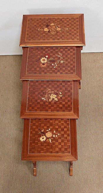  Ensemble de 4 Tables Gigognes - époque 1900 