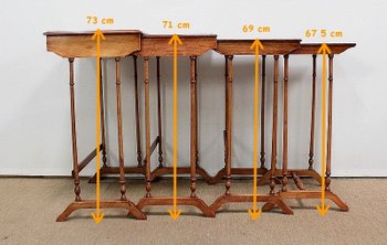  Ensemble de 4 Tables Gigognes - époque 1900 
