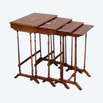  Set of 4 Nesting Tables - 1900s