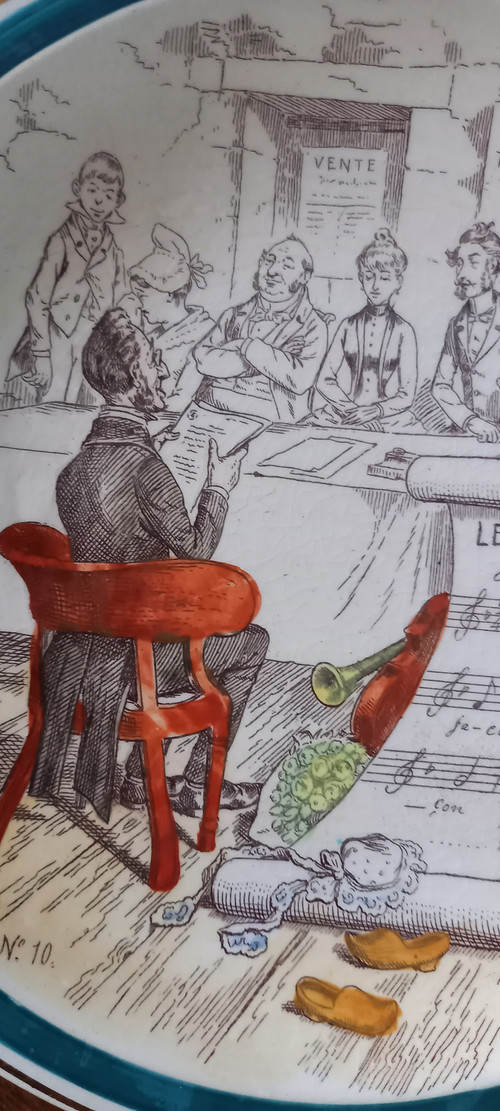 Musikplatten von Creil Montereau XIX