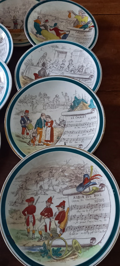 Musikplatten von Creil Montereau XIX