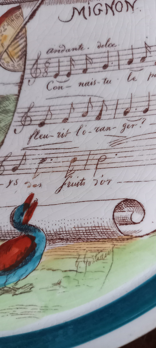 Musikplatten von Creil Montereau XIX
