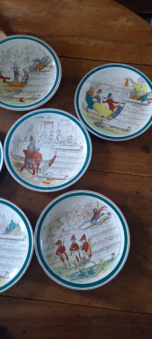 Musikplatten von Creil Montereau XIX