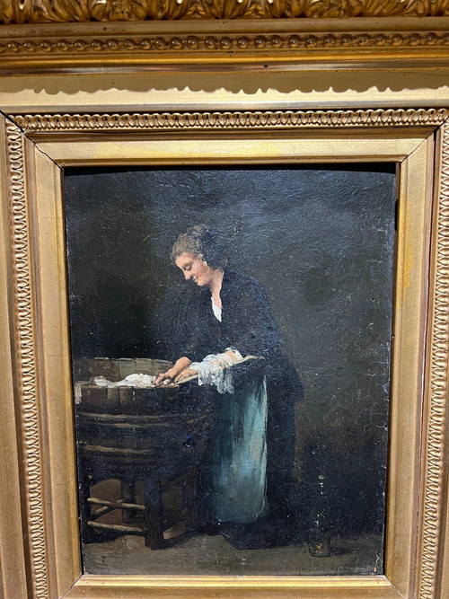 Germain Théodule Clément Ribot (1845-1893) - La Blanchisseuse, Circa 1880