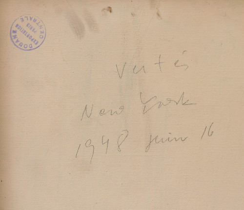 Marcel VERTÈS, Porträt einer jungen blonden Frau mit blauen Augen