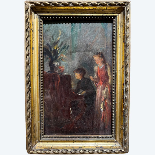 Eloi-noël Béraud (1875-1957) (Marc Aldine) – Klavierunterricht, um 1900