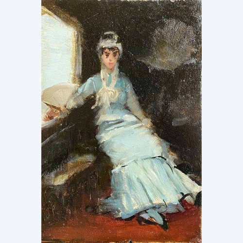Impressionistische Schule Um 1880, Angebliches Porträt Von Berthe Morisot