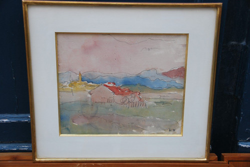 Disegno ad acquerello di Louis Valtat